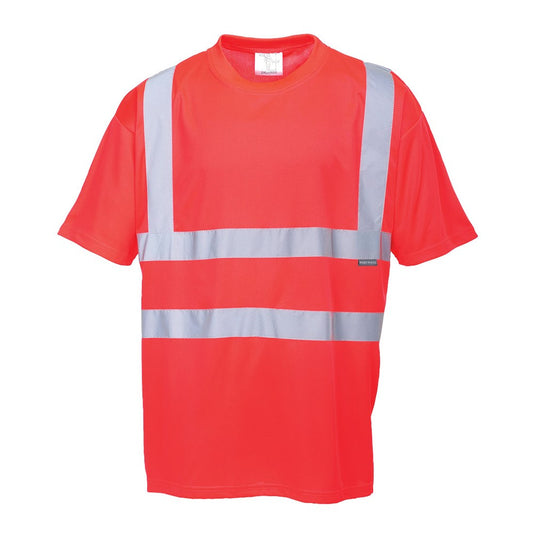 Portwest S478RERXL -  sz XL Hi-Vis T-Shirt - Red