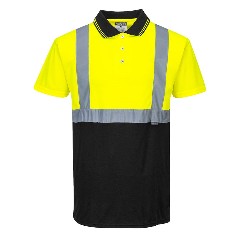 Portwest S479YBRM -  sz M Two-Tone Polo - Yellow/Blue