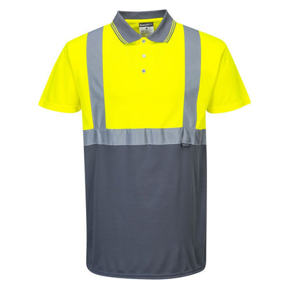 Portwest S479YGYS -  sz S Two-Tone Polo - Yellow/Grey