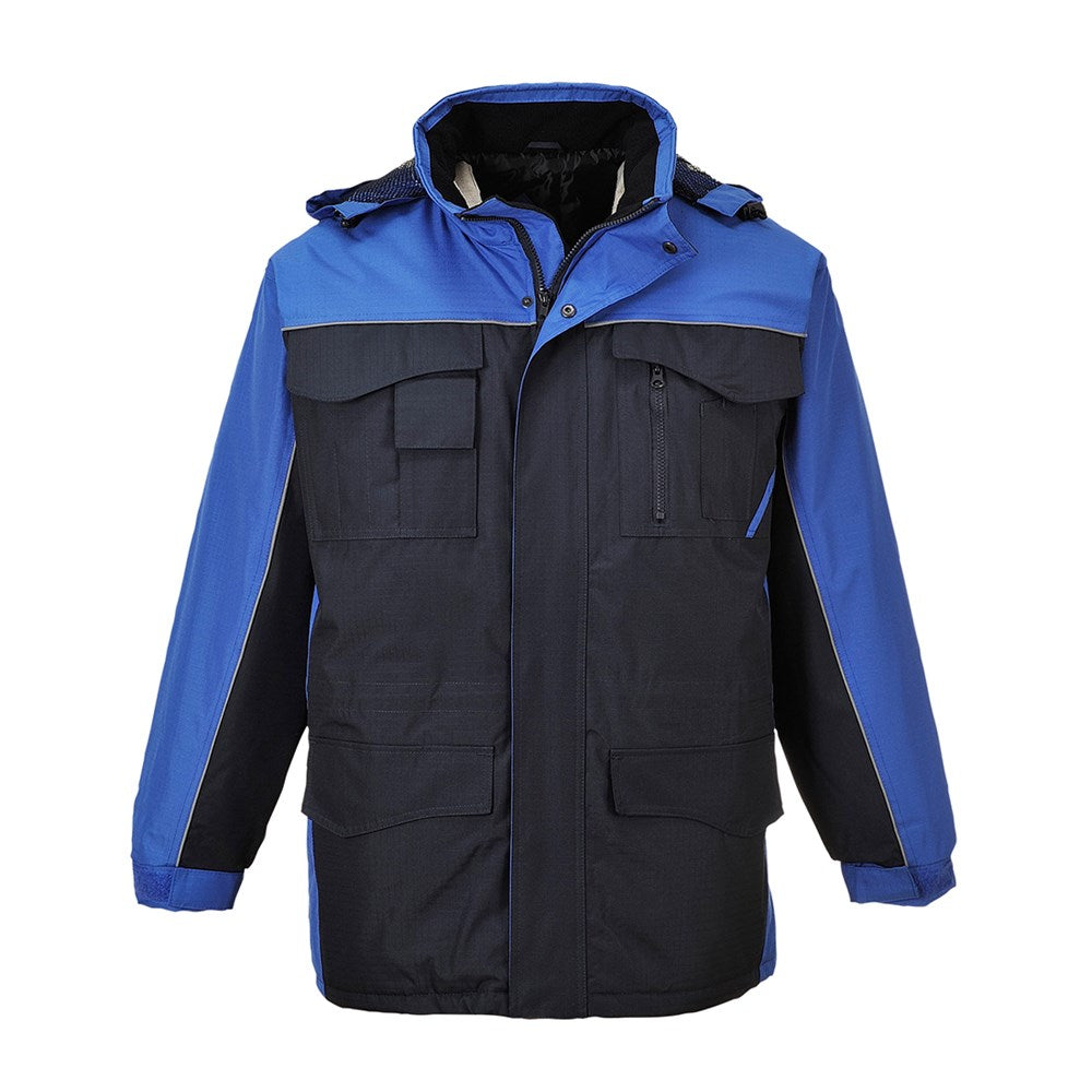 Portwest S562NRRL -  sz L RS Parka - Navy/Royal