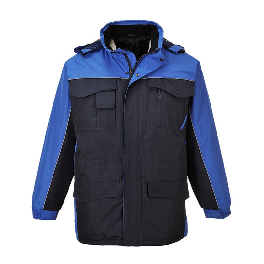 Portwest S562NRRS -  sz S RS Parka - Navy/Royal