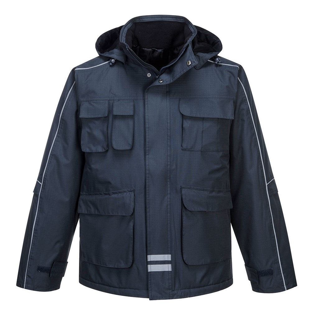 Portwest S563NARL -  sz L RS Multi-Pocket Parka - Navy