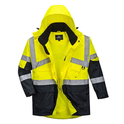 Portwest S760YNRXL -  sz XL Hi-Vis 2-Tone Breathable Jacket - Yellow/Navy