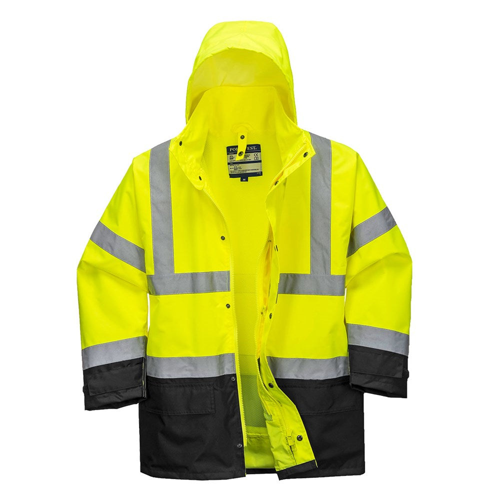 Portwest S768YBRXXL -  sz 2XL Hi-Vis Executive 5-in-1 Jacket - Yellow/Blue