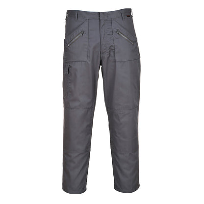 Portwest S887- Grey Sz 30 Regular Action Work Trousers Safety