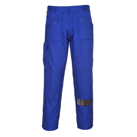 Portwest S887- Royal Sz 30 Regular Action Work Trousers Safety