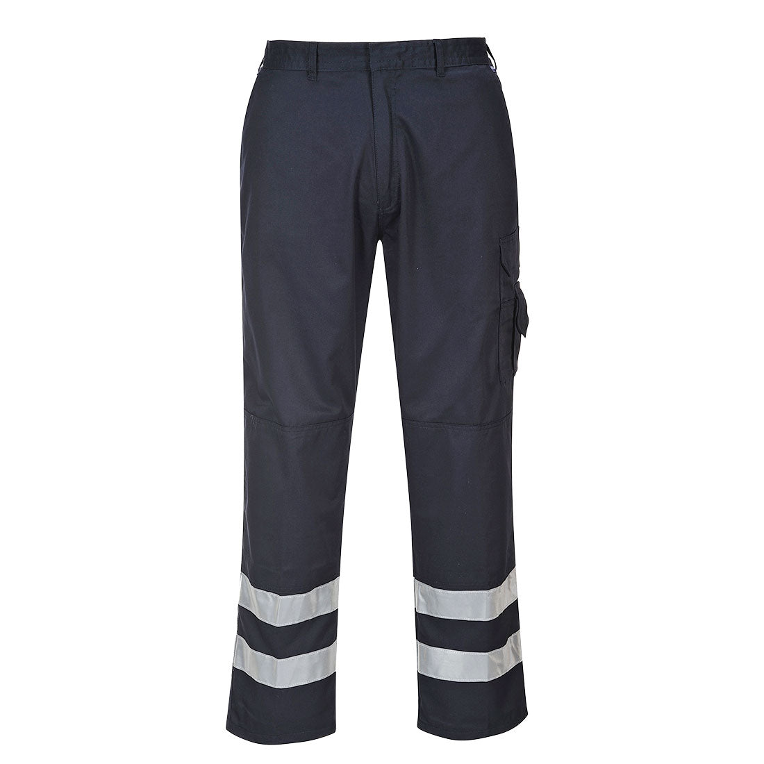 Portwest S917 - Navy Sz XS Regular Leg Iona Safety Combat Work Trousers HI-Vis