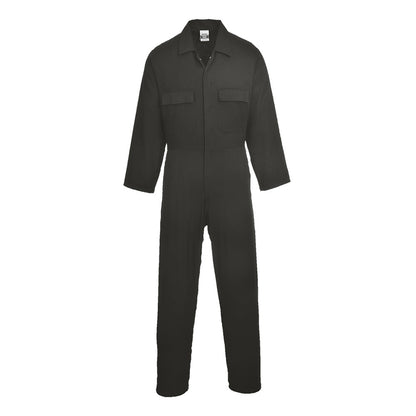 Portwest S998BKRXXL -  sz 2XL Euro Work Cotton Coverall - Black