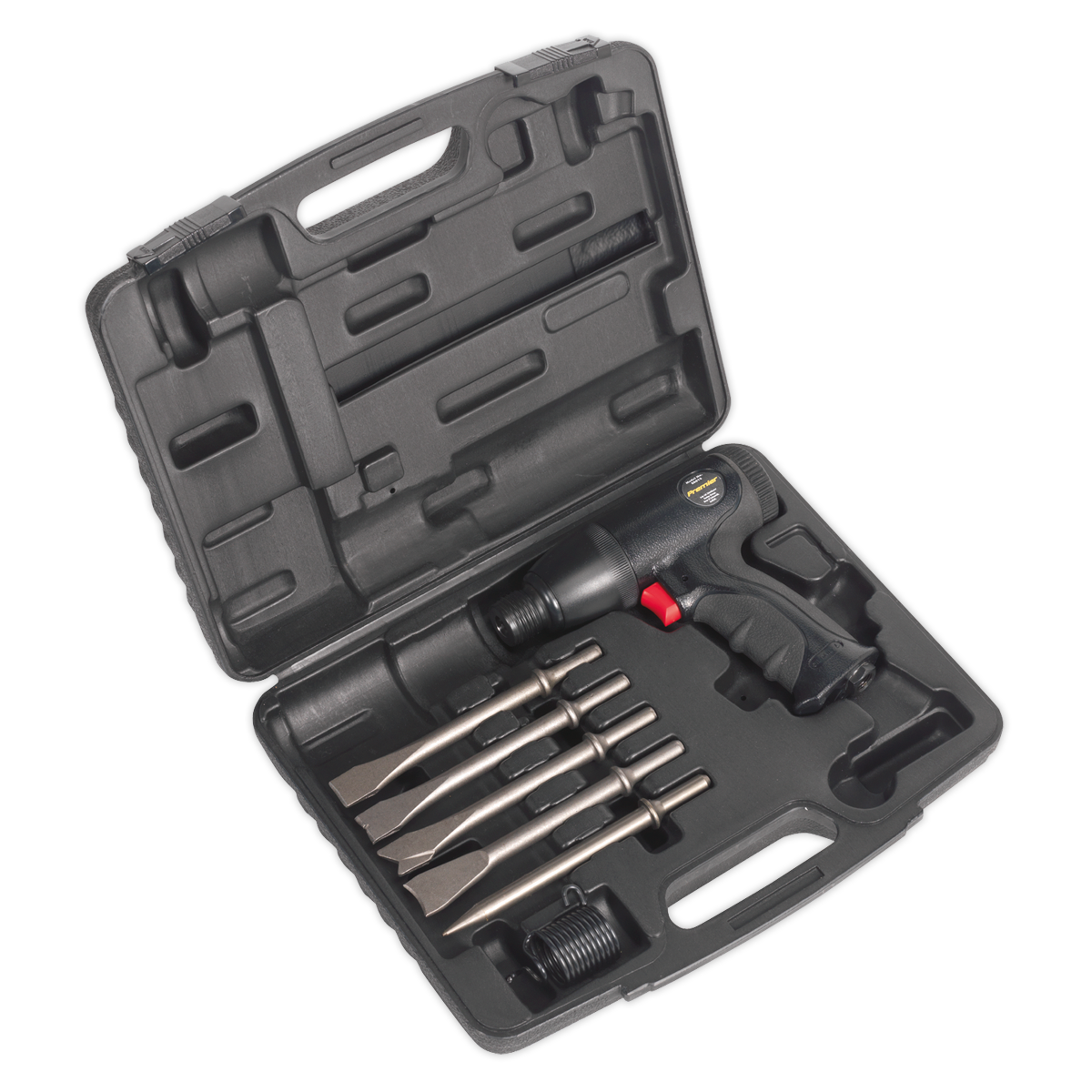 SEALEY - SA613 Air Hammer Kit Composite Premier - Medium Stroke