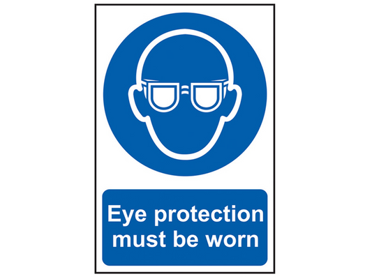 Scan SCA0007 Eye Protection Must Be Worn - PVC 200 x 300mm |