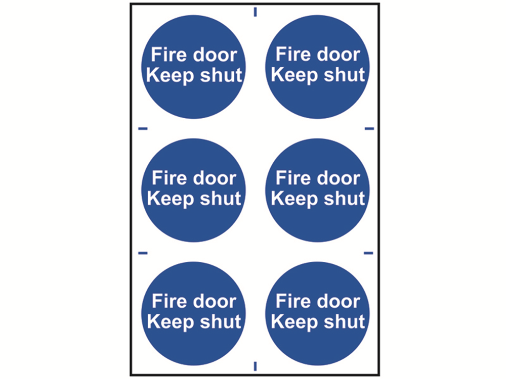 Scan SCA0151 Fire Door Keep Shut - PVC 200 x 300mm |