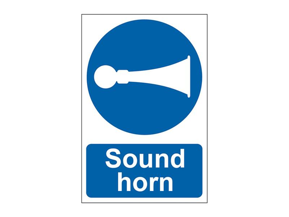 Scan SCA0250 Sound Horn - PVC Sign 200 x 300mm |