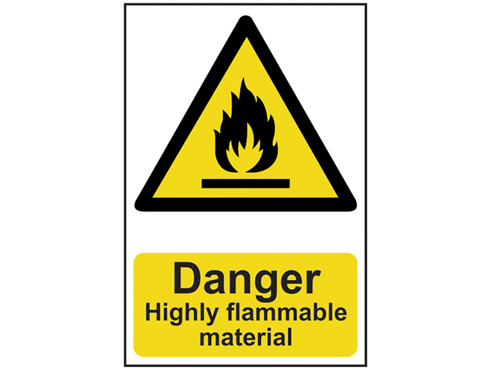 Scan SCA0901 Danger Highly Flammable Material - PVC 200 x 300mm |