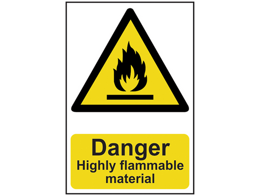 Scan SCA0901 Danger Highly Flammable Material - PVC 200 x 300mm |
