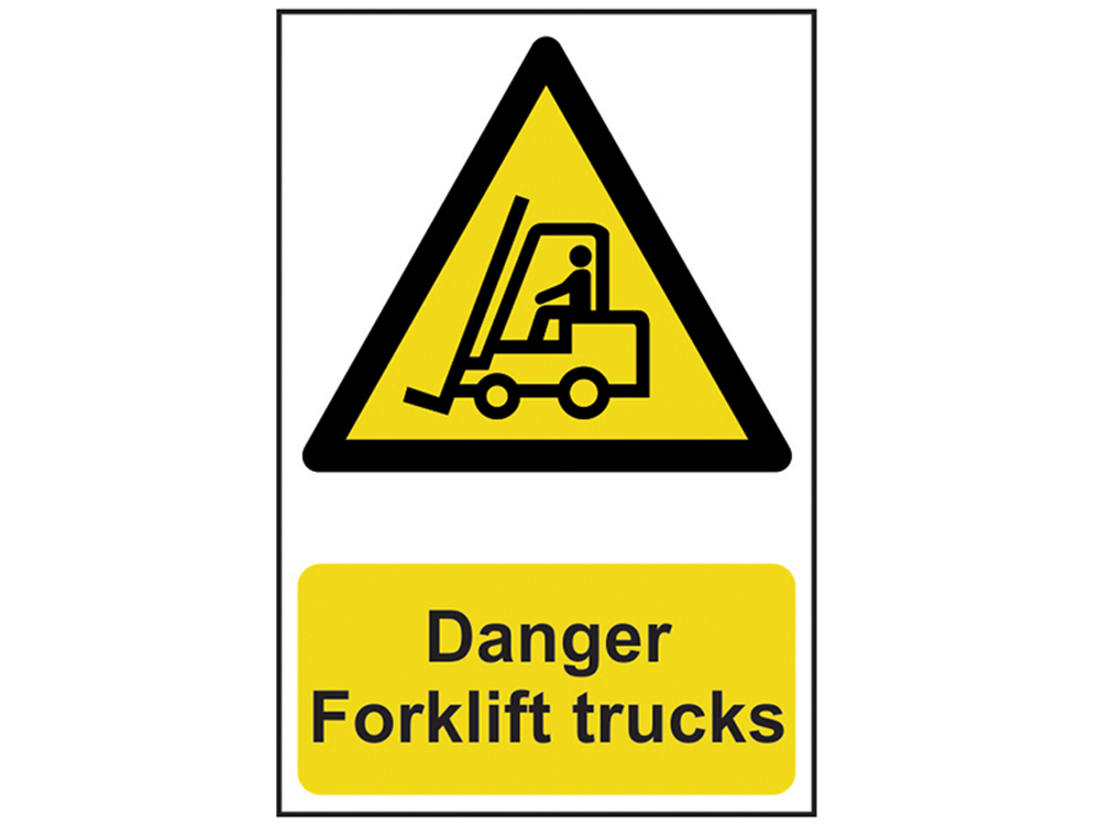 Scan SCA0954 Danger Forklift Trucks - PVC 200 x 300mm |