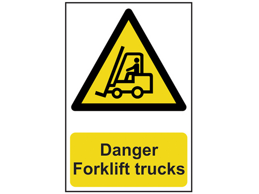 Scan SCA0954 Danger Forklift Trucks - PVC 200 x 300mm |
