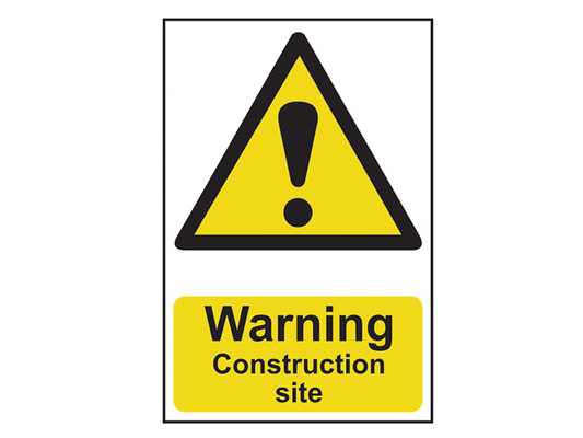 Scan SCA0958 Warning Construction Site - PVC 200 x 300mm |
