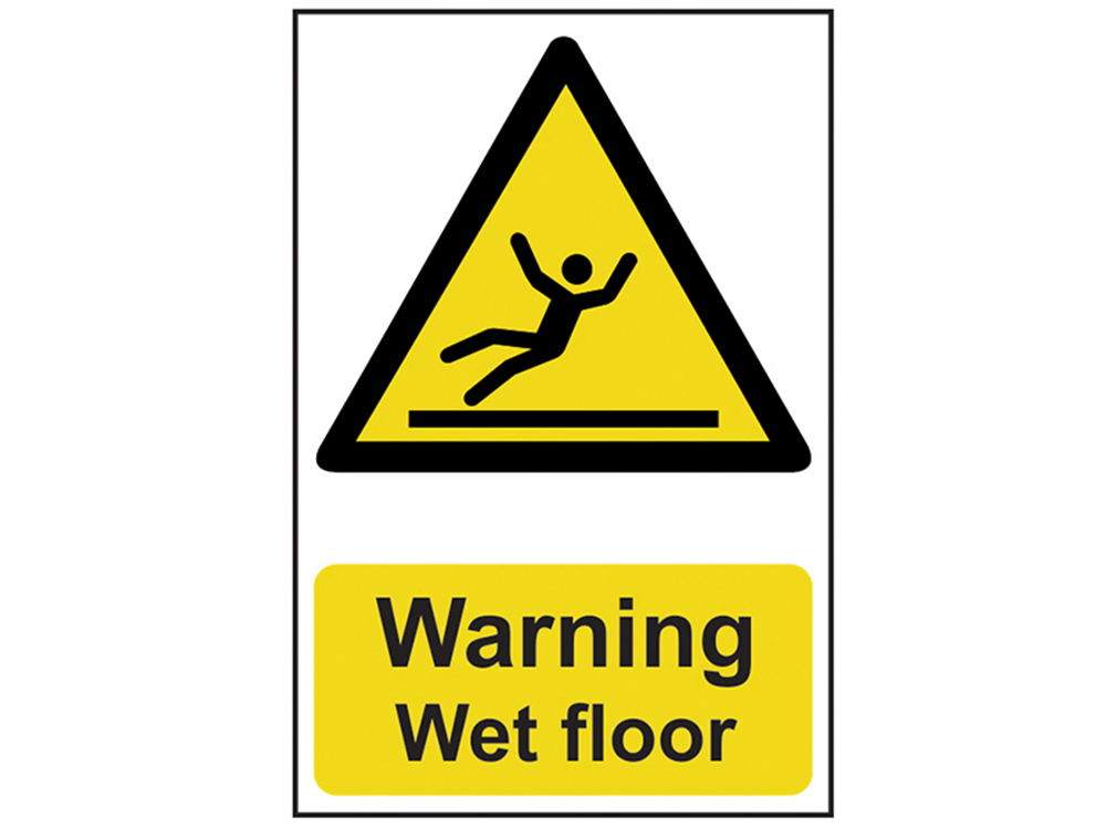 Scan SCA1107 Warning Wet Floor - PVC 200 x 300mm |