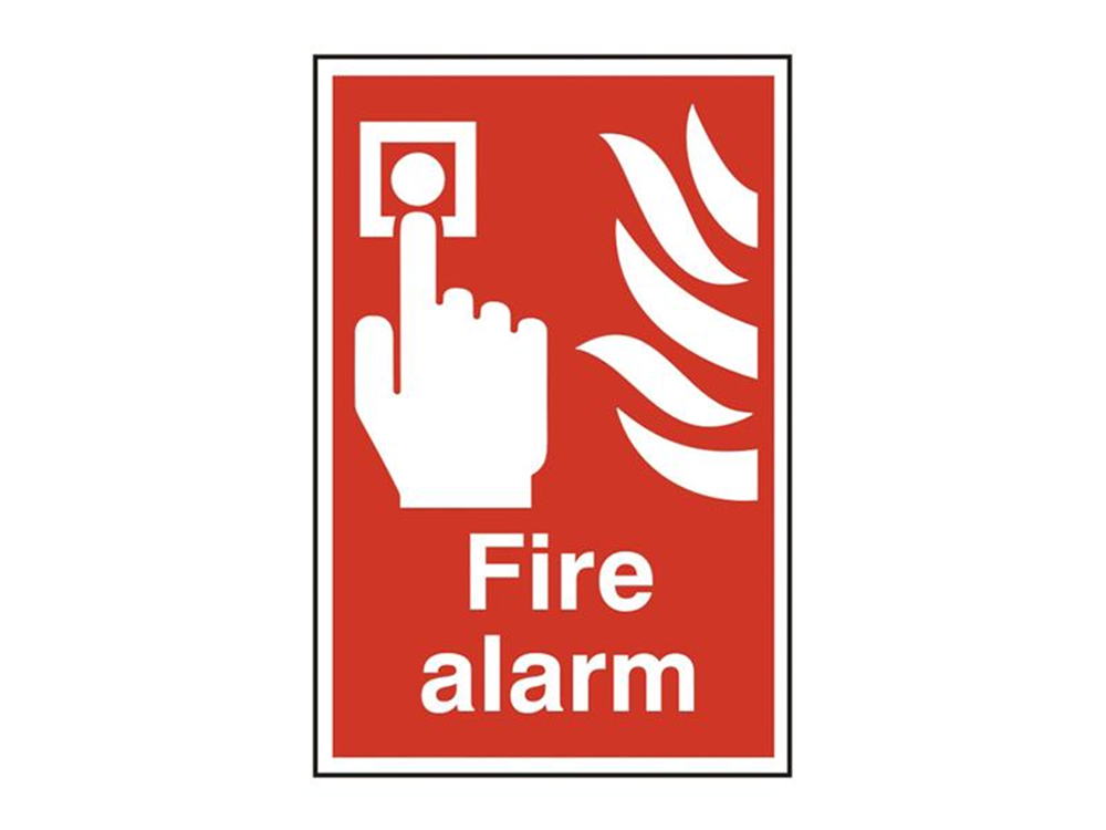 Scan SCA1400 Fire Alarm - PVC Sign 200 x 300mm |