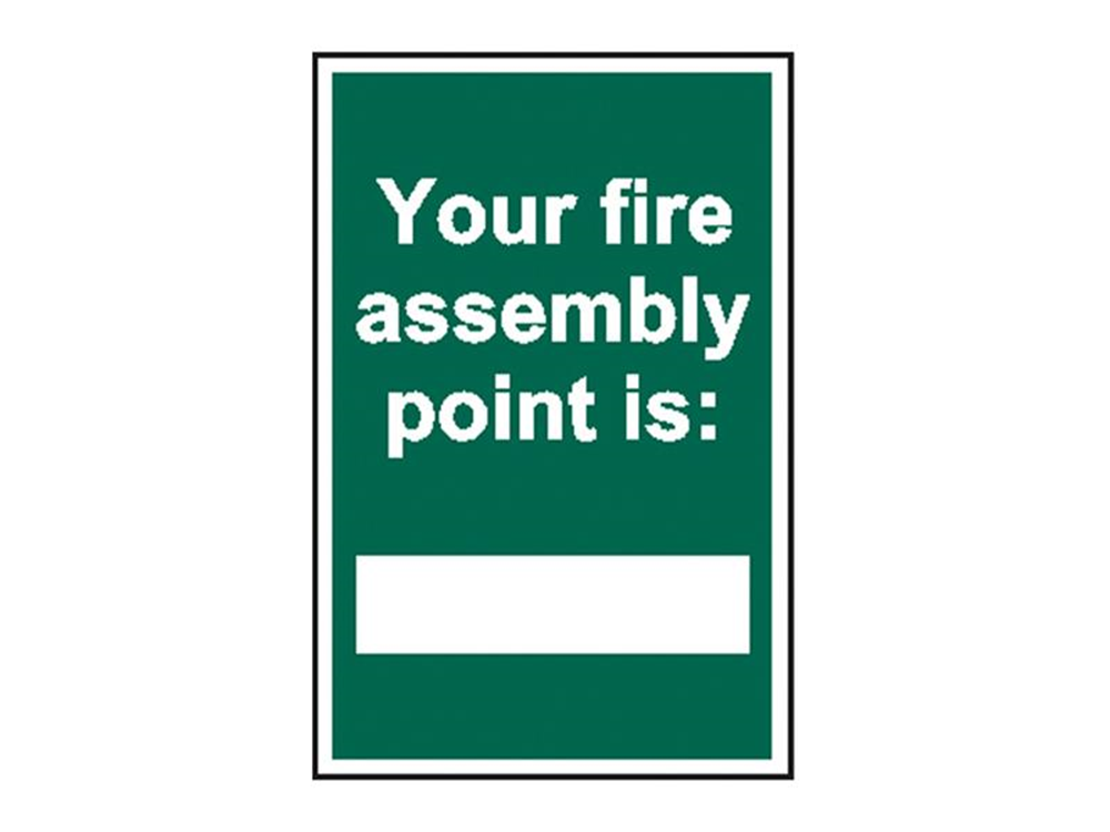 Scan SCA1526 Your Fire Assembly Point is - PVC Sign 200 x 300mm |