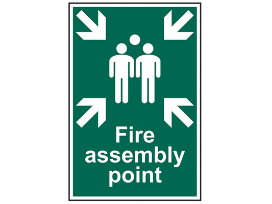 Scan SCA1541 Fire Assembly Point - PVC 200 x 300mm |