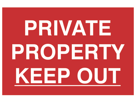 Scan SCA1652 Private Property Keep Out - PVC 300 x 200mm |