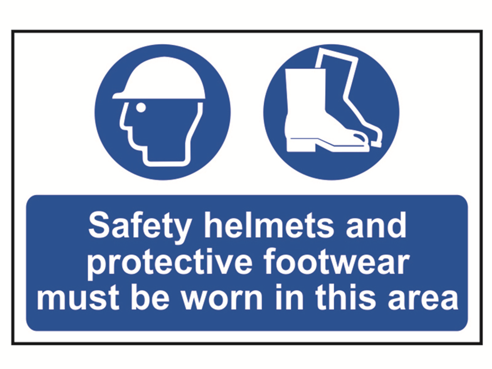Scan SCA4001 Safety Helmets + Footwear To Be Worn PVC 600 x 400mm |