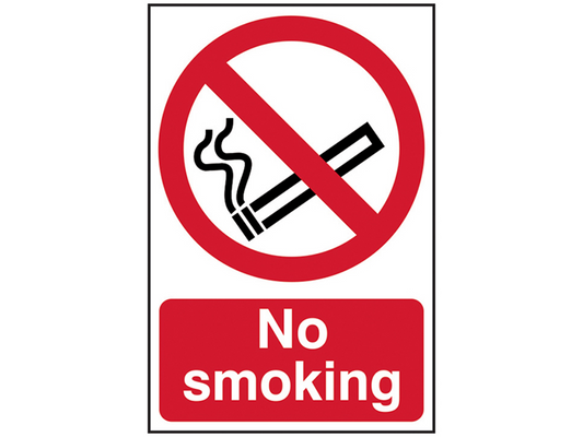 Scan SCA4050 No Smoking - PVC 400 x 600mm |