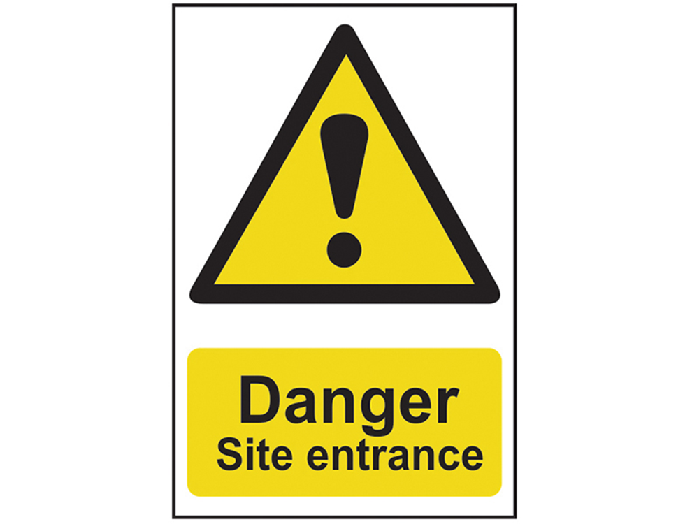 Scan SCA4102 Danger Site Entrance - PVC 400 x 600mm |