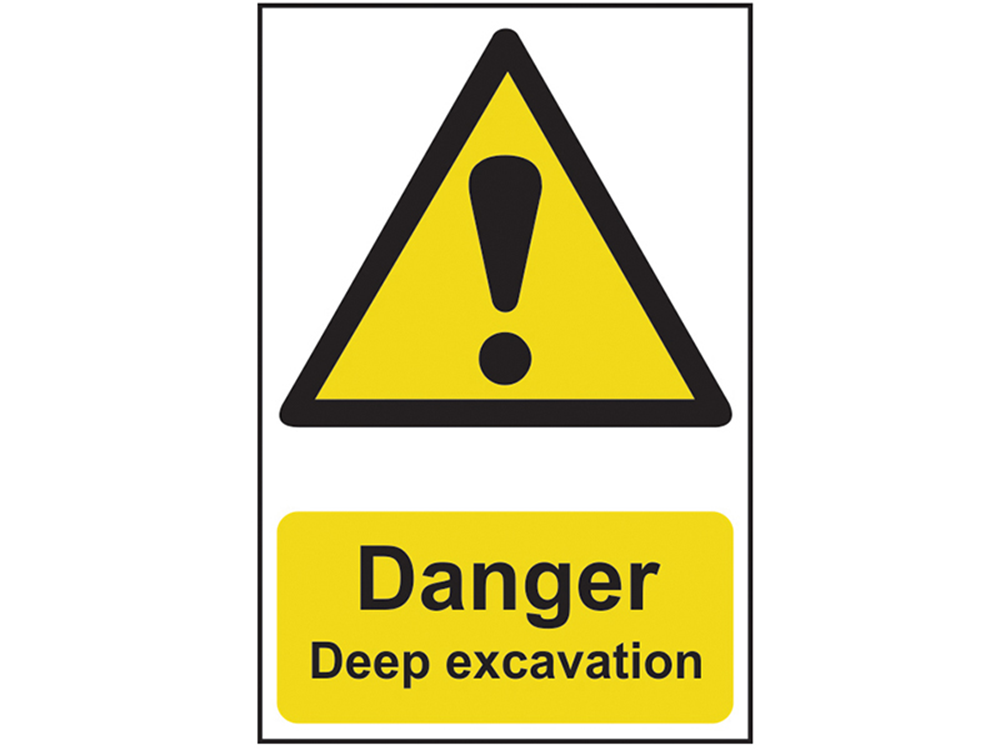 Scan SCA4103 Danger Deep Excavation - PVC 400 x 600mm |