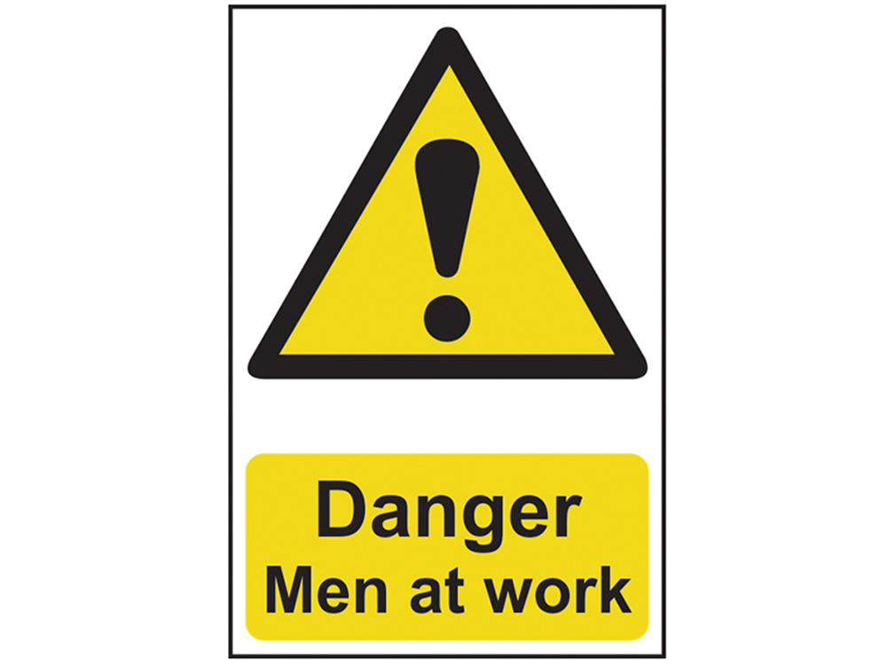 Scan SCA4104 Danger Men At Work - PVC 400 x 600mm |