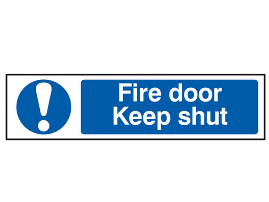 Scan SCA5004 Fire Door Keep Shut - PVC 200 x 50mm |