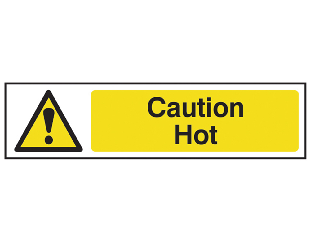 Scan SCA5115 Caution Hot - PVC 200 x 50mm |