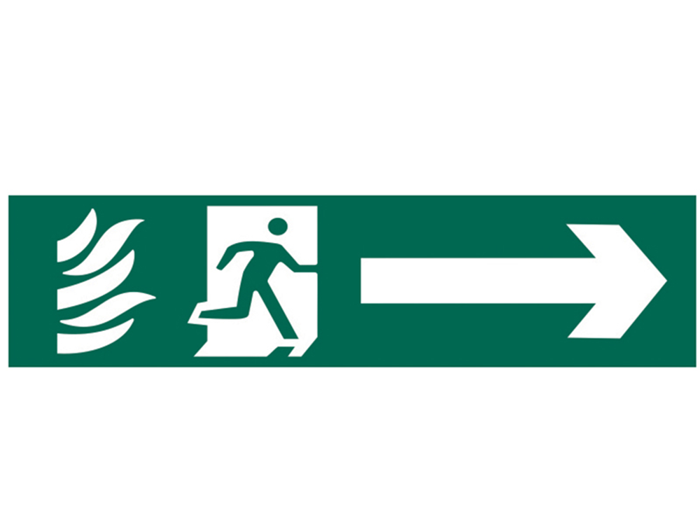 Scan SCA5200 Running Man Arrow Right - PVC 200 x 50mm |