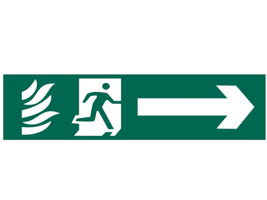 Scan SCA5200 Running Man Arrow Right - PVC 200 x 50mm |