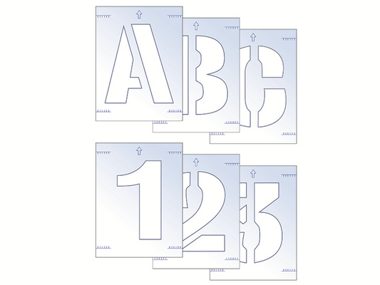 Scan SCA9404 Letter & Number Stencil Kit 50mm |