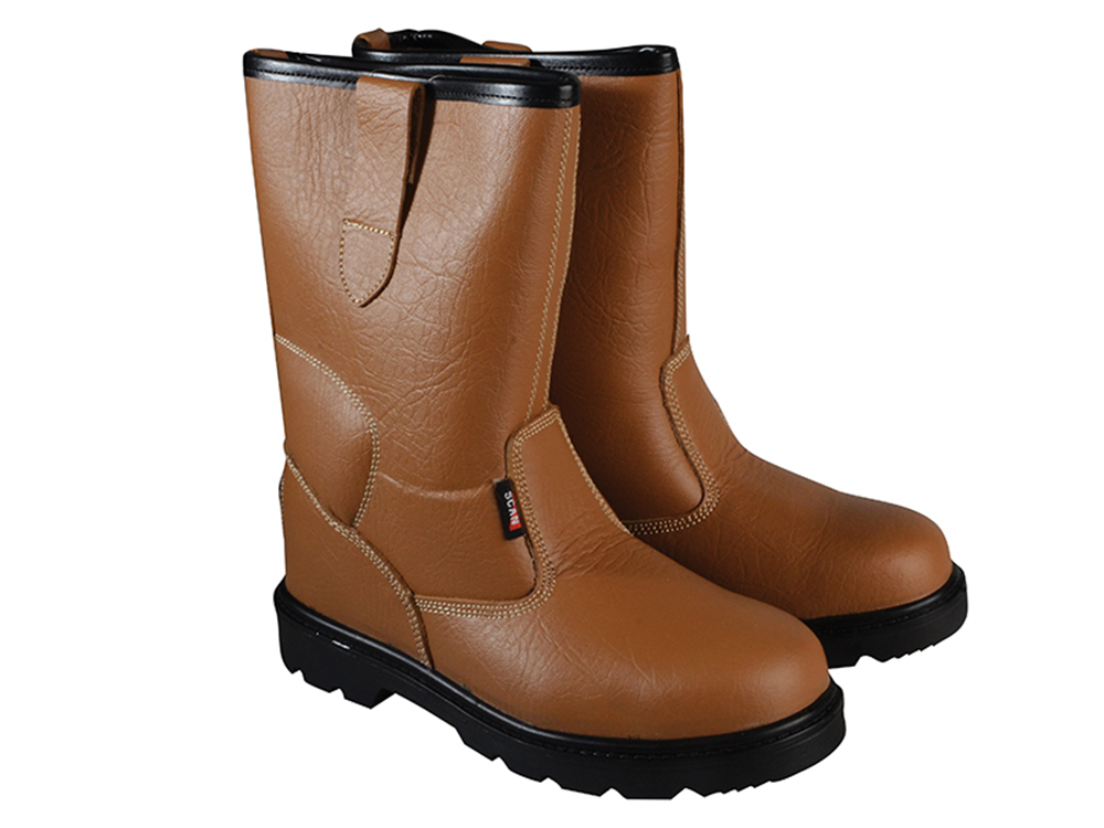 Scan SCAFWTEXAS7 Texas Lined Rigger Boots Tan UK 7 EUR 41 |