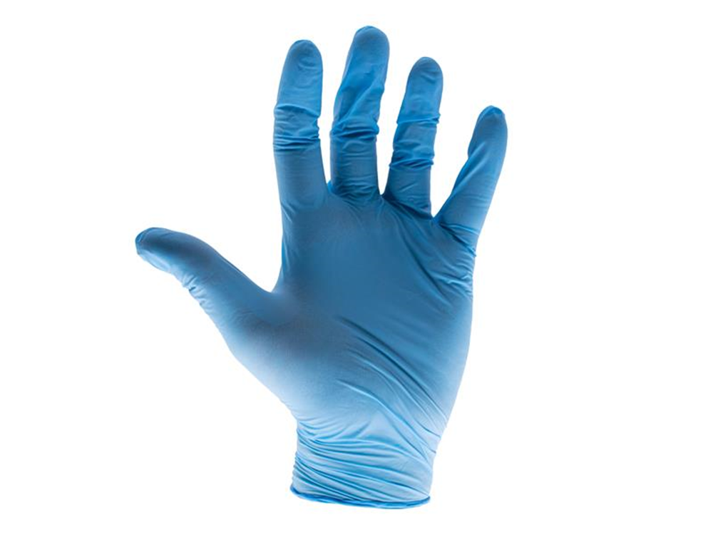 Scan SCAGLODNM Blue Nitrile Disposable Gloves Medium (Box of 100) |