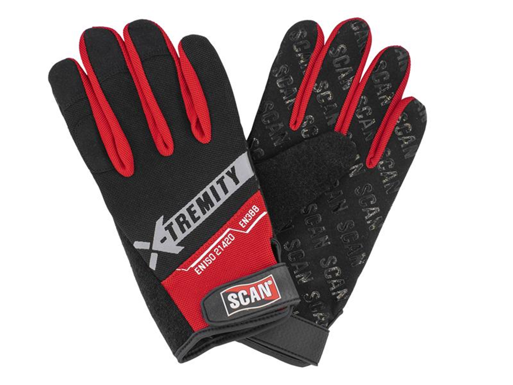 Scan SCAGLOTOUCH Work Gloves with Touch Screen Function - L (Size 9) |