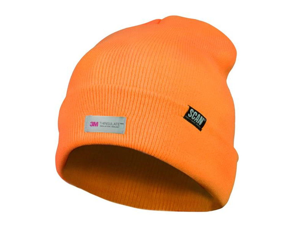 Scan SCAHVBEANO Hi-Vis Beanie Hat Orange |   Orange