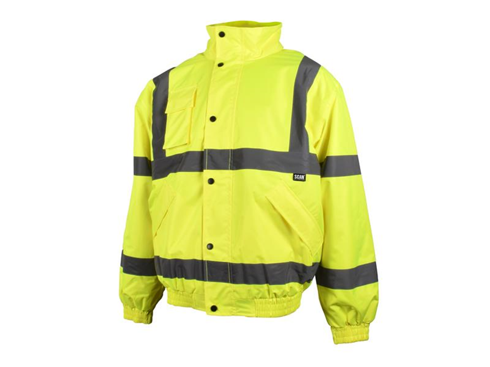 Scan SCAHVBJL Hi-Vis Yellow Bomber Jacket - L (44in) |
