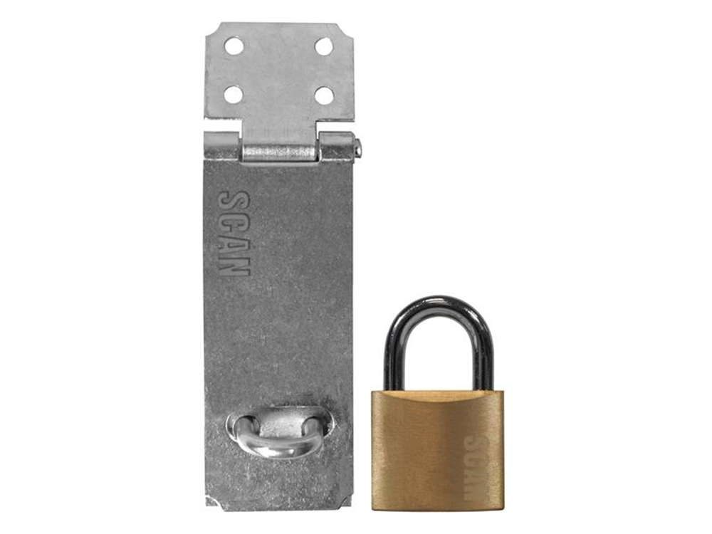 Scan SCAPHSGP117 Hasp and Staple 117 + 40 Padlock SCAPHSGP117 |