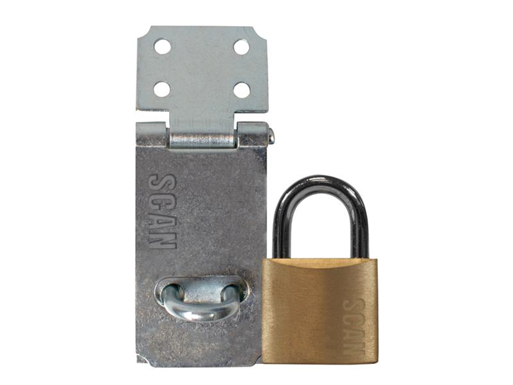 Scan SCAPHSGP64 Hasp and Staple 64 + 40 Padlock SCAPHSGP64 |