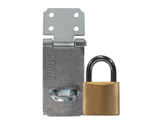 Scan SCAPHSGP64 Hasp and Staple 64 + 40 Padlock SCAPHSGP64 |