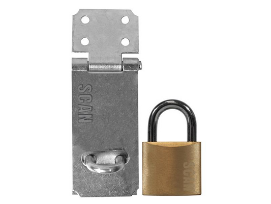 Scan SCAPHSGP89 Hasp and Staple 89 + 40 Padlock SCAPHSGP89 |