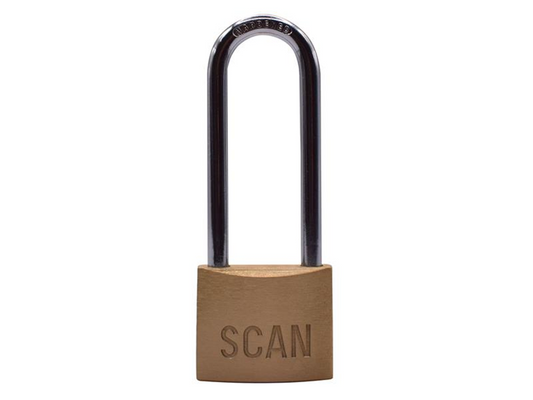 Scan SCAPLB40LS Brass Padlock 40 Long Shackle SCAPLB40LS |