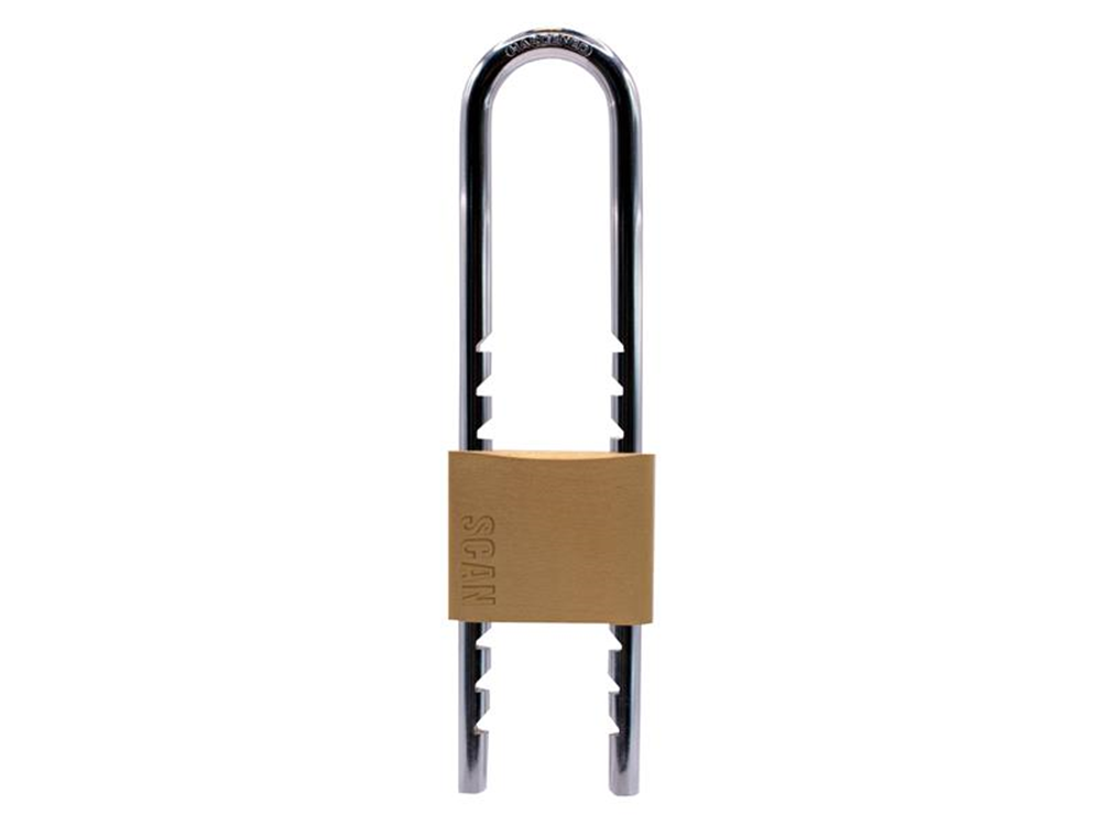 Scan SCAPLBSLIDE Brass Padlock 50 Sliding Shackle SCAPLBSLIDE |