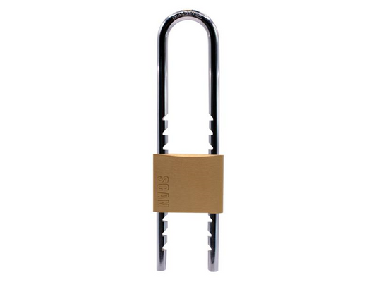 Scan SCAPLBSLIDE Brass Padlock 50 Sliding Shackle SCAPLBSLIDE |