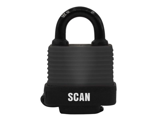 Scan SCAPLLAMWP45 Weatherproof Laminated Steel Padlock 45 SCAPLLAMWP45 |