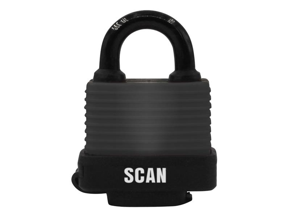 Scan SCAPLLAMWP50 Weatherproof Laminated Steel Padlock 50 SCAPLLAMWP50 |
